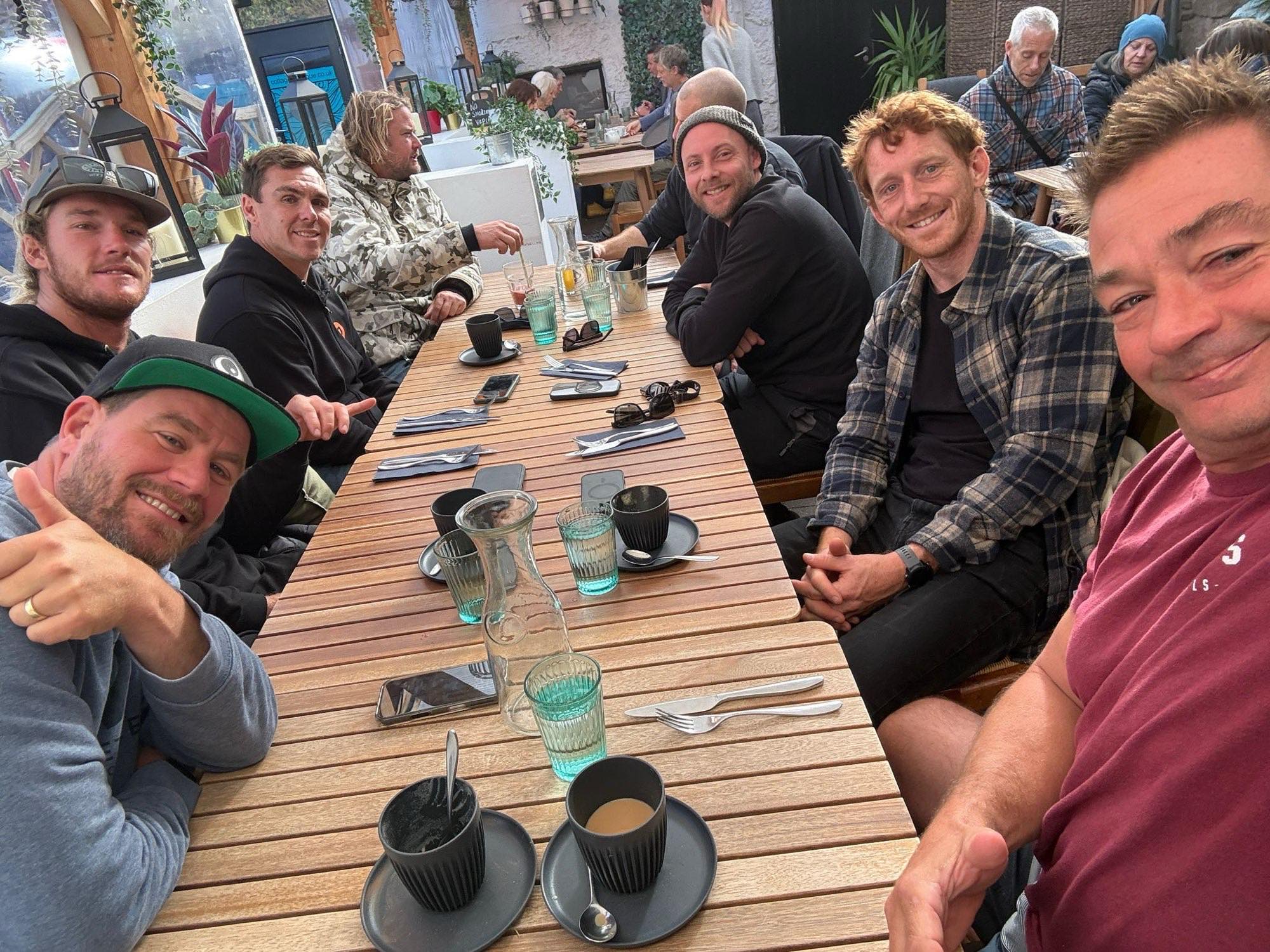 Breakfast with the crew